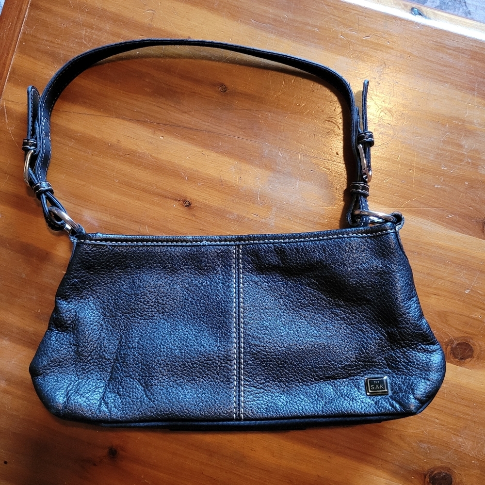 The SAK Black Leather Shoulder Purse